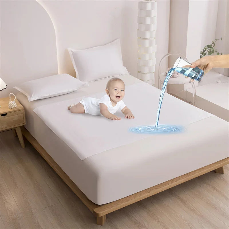 Waterproof Mattress Protector Cover. Soft Breathable TPU Bed Cover