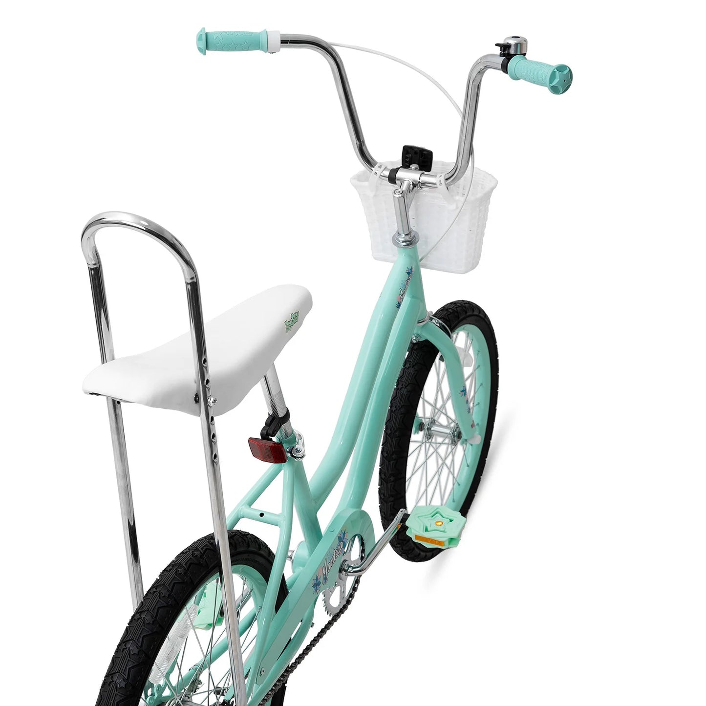JOYSTAR 20 Inch Girls Bicycle with Training Wheels .Banana Seat Cruiser Bike for Kids Ages 6–12