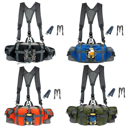 Hiking Hydration Waist Pack with Dual Water Bottle Holders