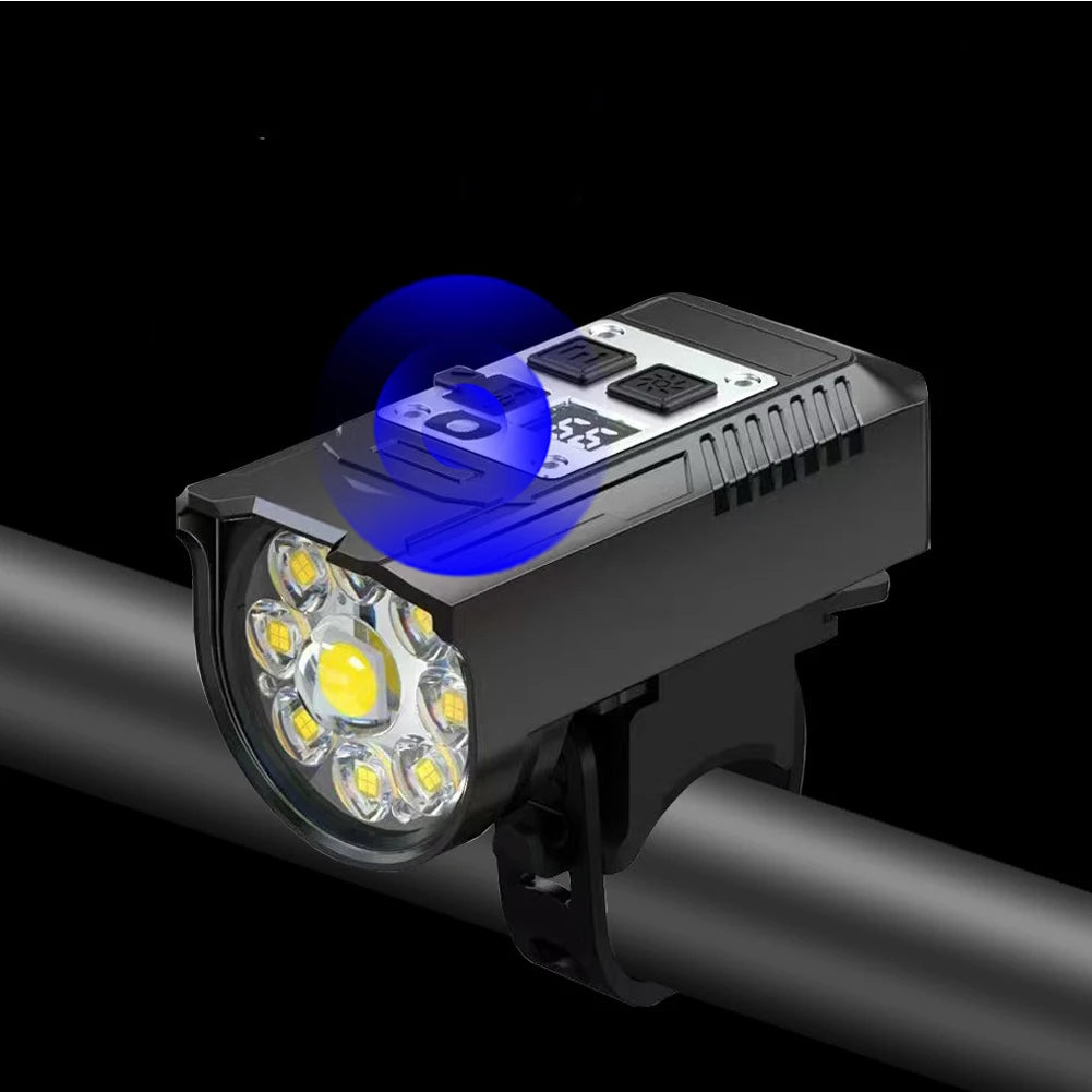 Cycling Light Super Bright Bicycle Front Light Rechargeable Bike Headlight Waterproof Bicycle Lights Flashlight Bike Accessories