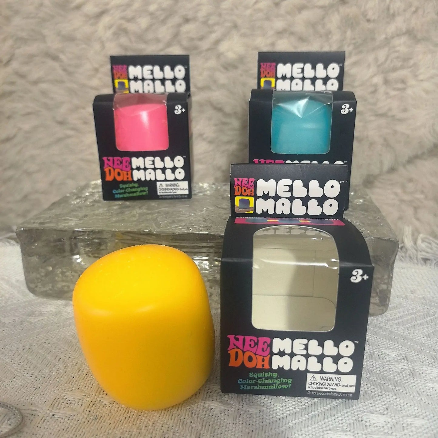 1–3 Piece Color-Changing Squishy Marshmallow Stress Ball.  Soft Sensory Fidget Toy for Kids & Adults