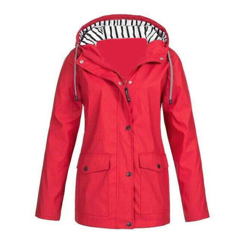 Winter Fleece Hooded Jacket Women Outdoor Mountaineering Coat