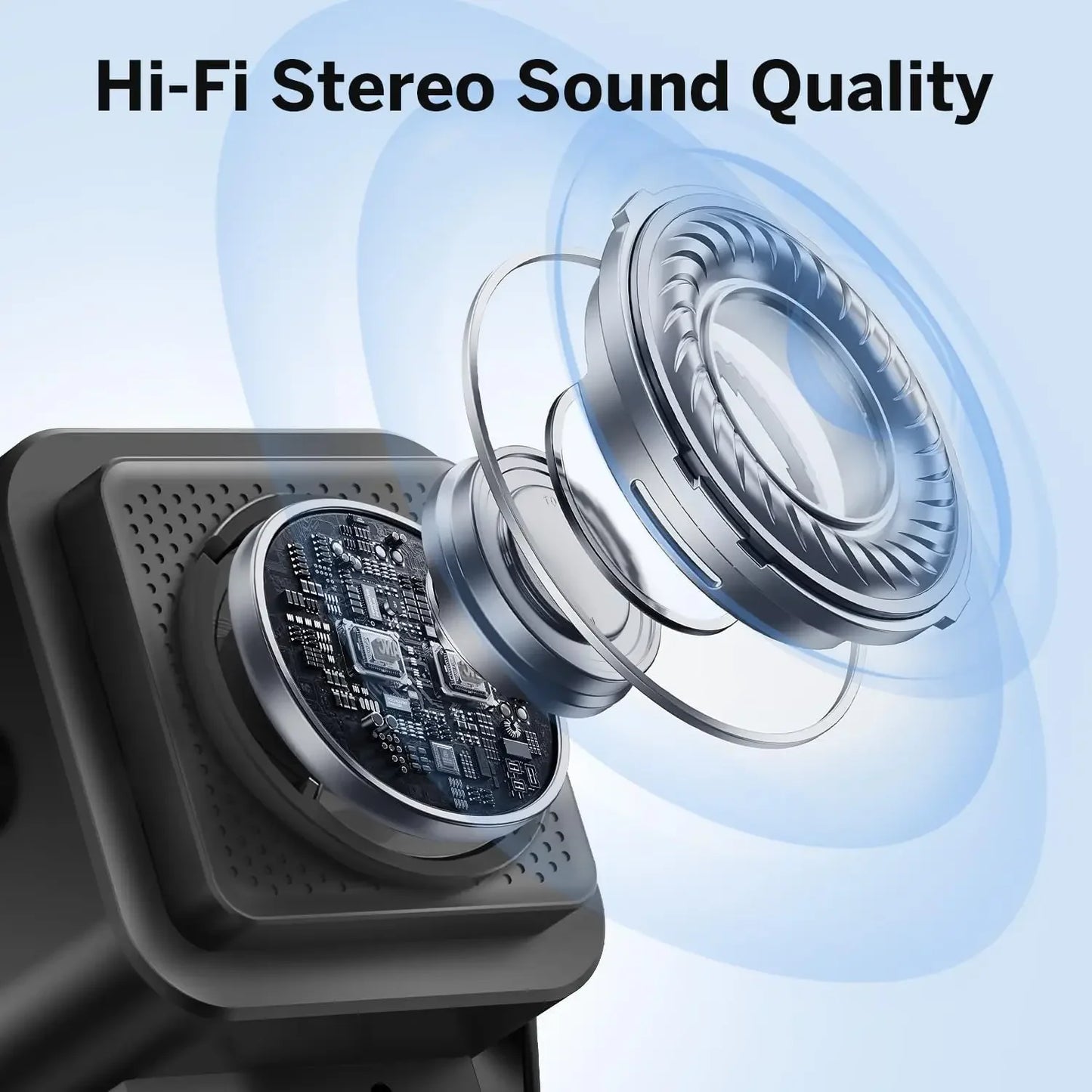 5-in-1 Wireless Charging Speaker Phone Stand with RGB Light and Bluetooth Audio