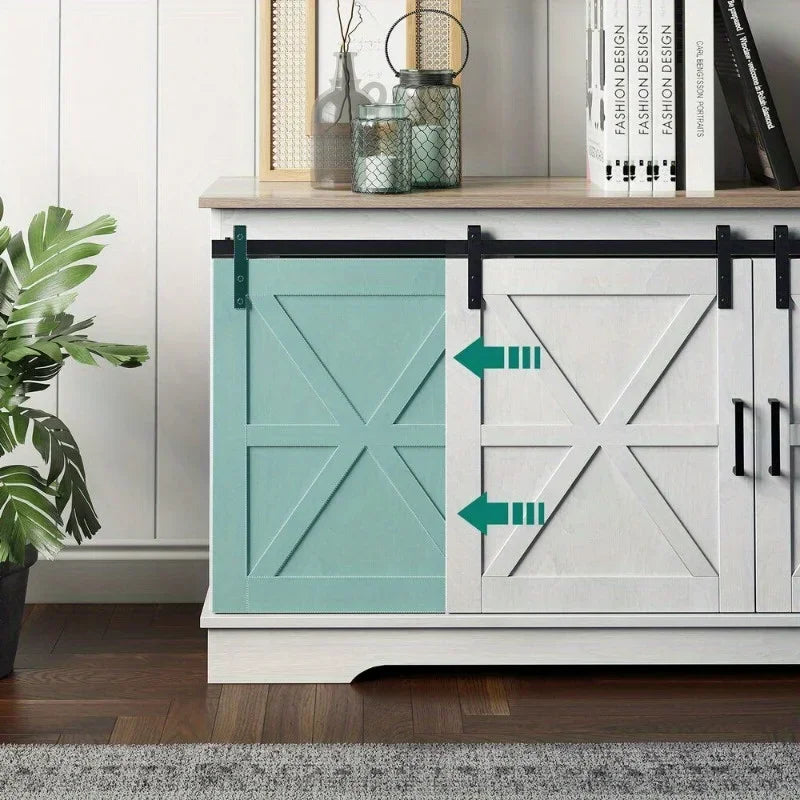65-inch TV Entertainment Center Media console TV stand with locker