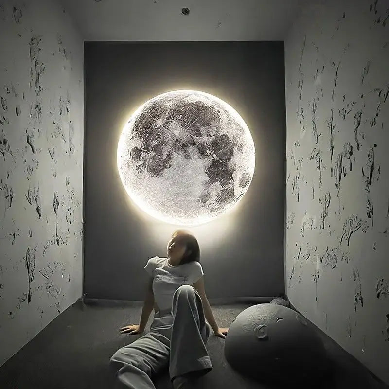 MoonGlow LED Wall Clock & Ambient Night Light