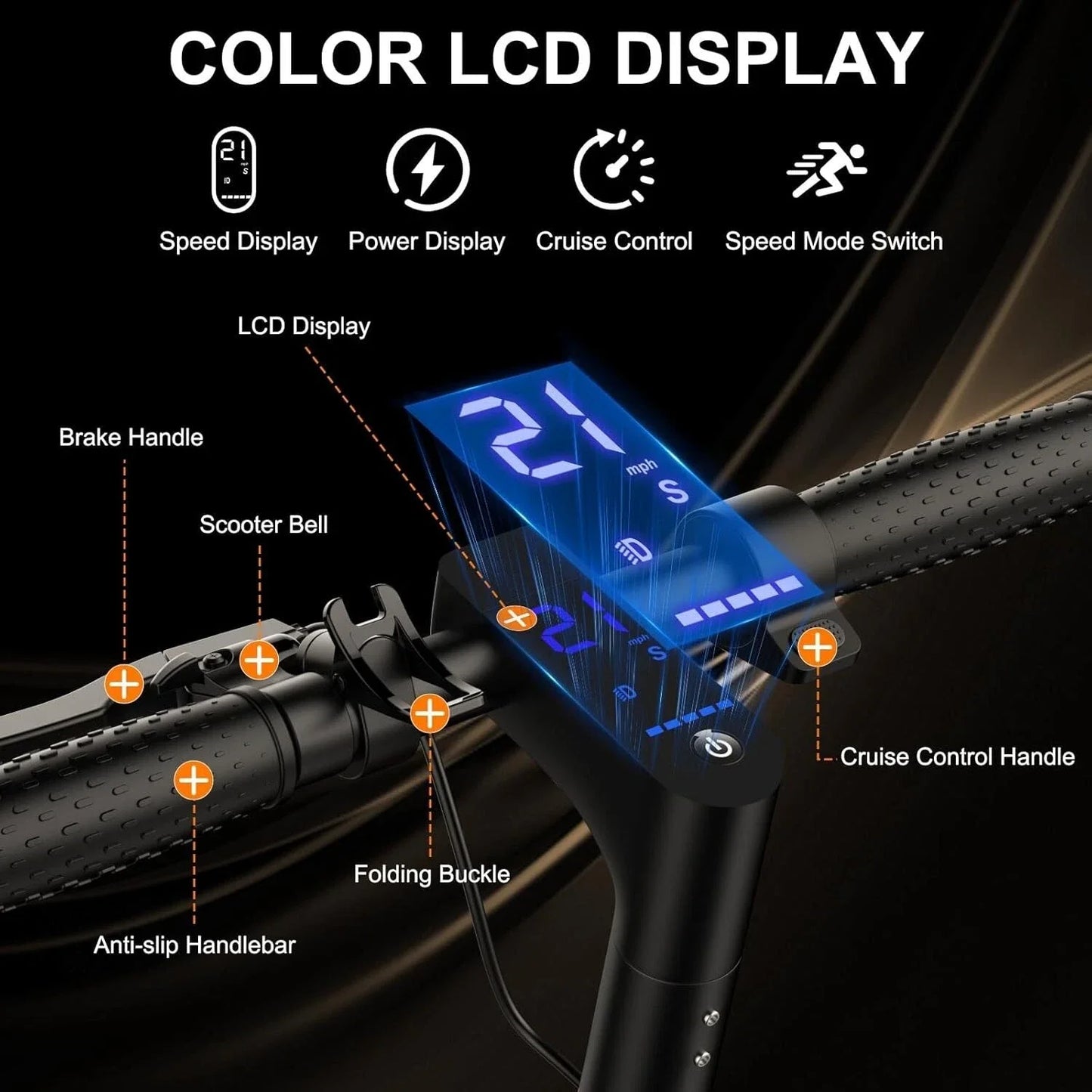 AOVOPRO TMAX 10 Inch Electric Scooter 500W 22 MPH App
