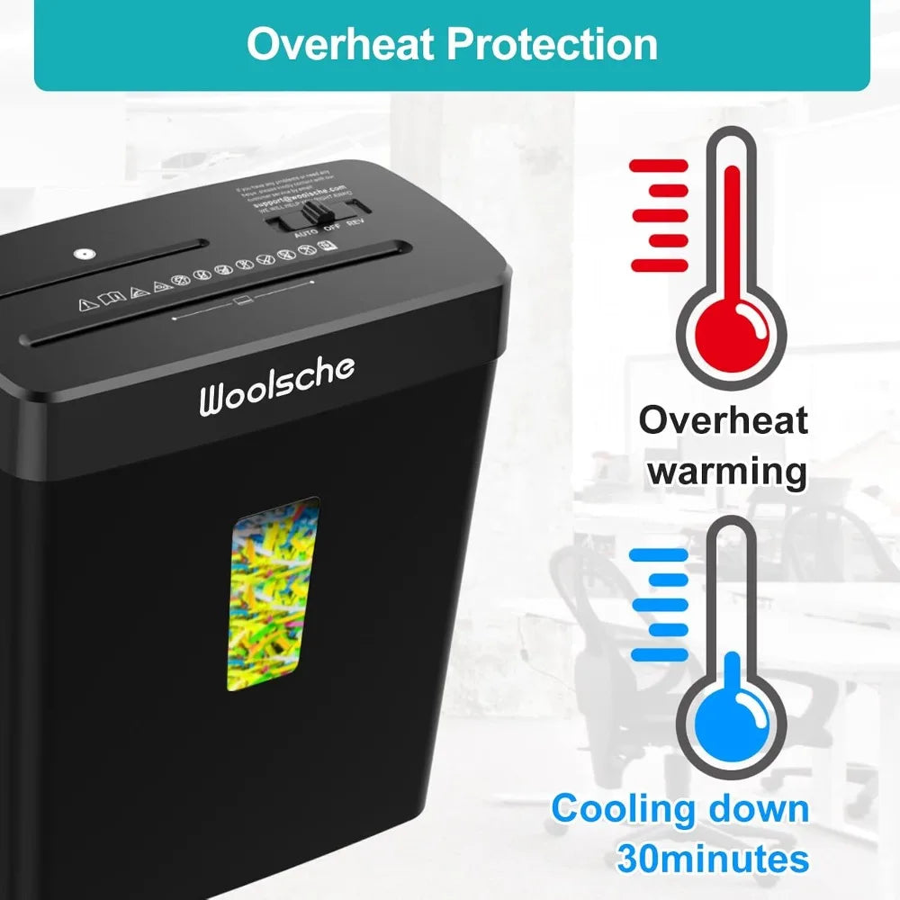 10-Sheet Cross-Cut Paper Shredder with 3.48-Gallon Wastebaske