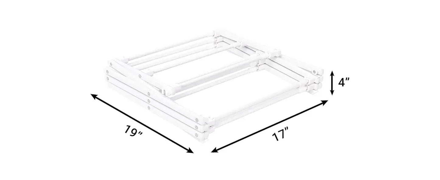 Foldable Clothes Drying Rack for Indoor & Outdoor Laundry, Space-Saving Air Drying Stand