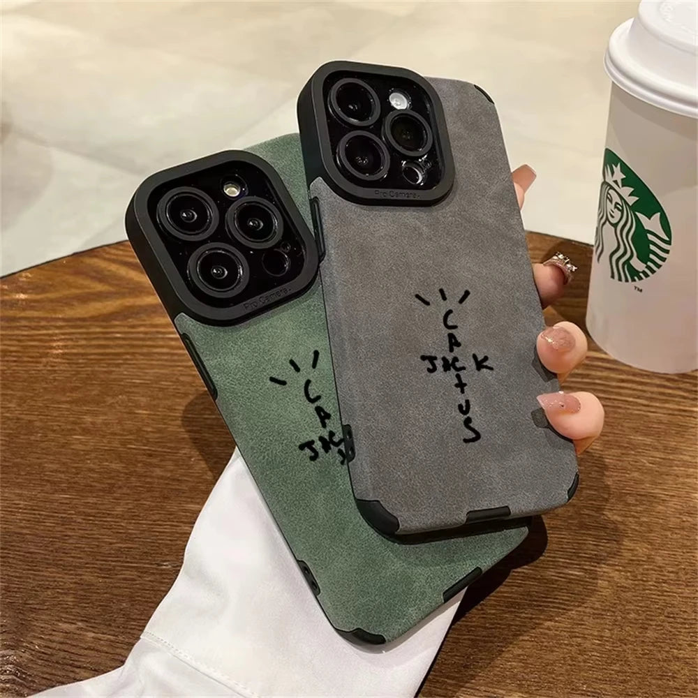 Vintage Flip Style Leather Phone Case with Protective Bumper