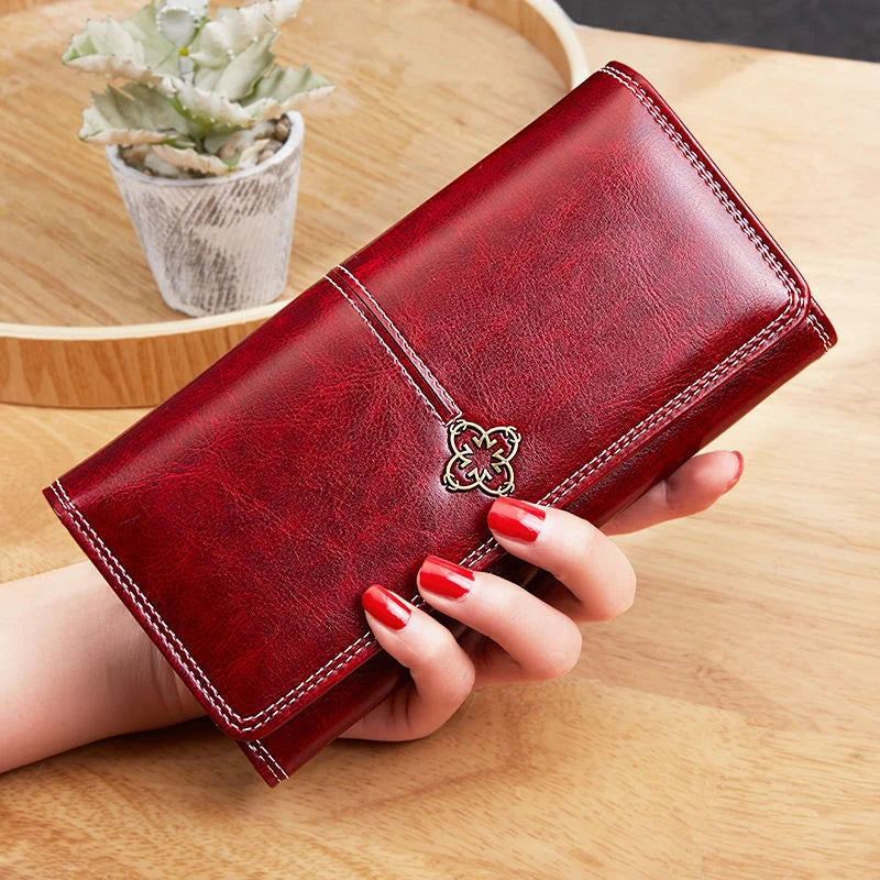 Elegant Women’s Leather Wallet and Card Holder