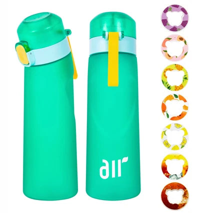 Air Water Bottle with Flavor Pod & Straw – Portable Hydration Bottle for Enhanced Water Flavor