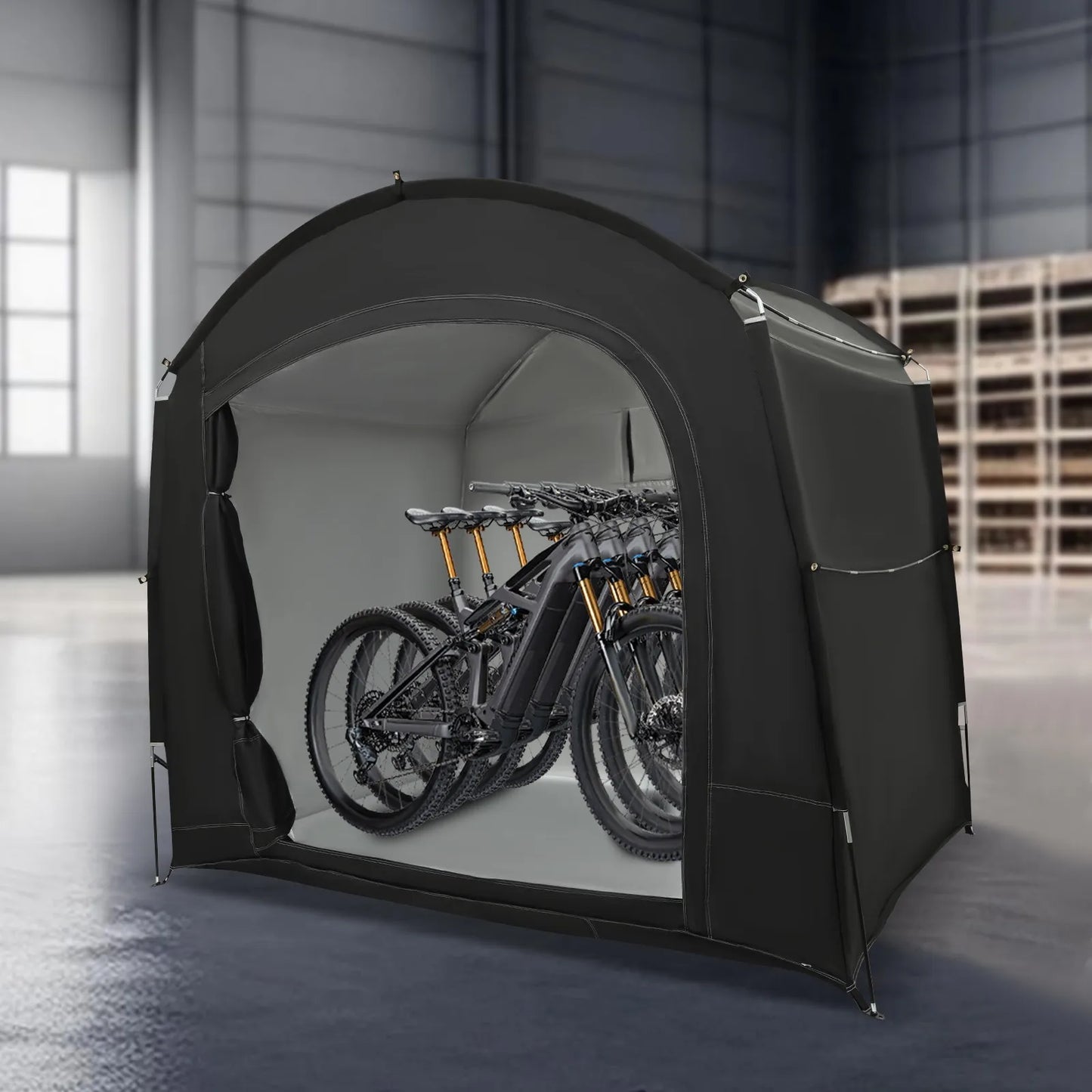 Waterproof Outdoor Bike Storage Tent .210D Oxford Cloth Bicycle Shelter  Description