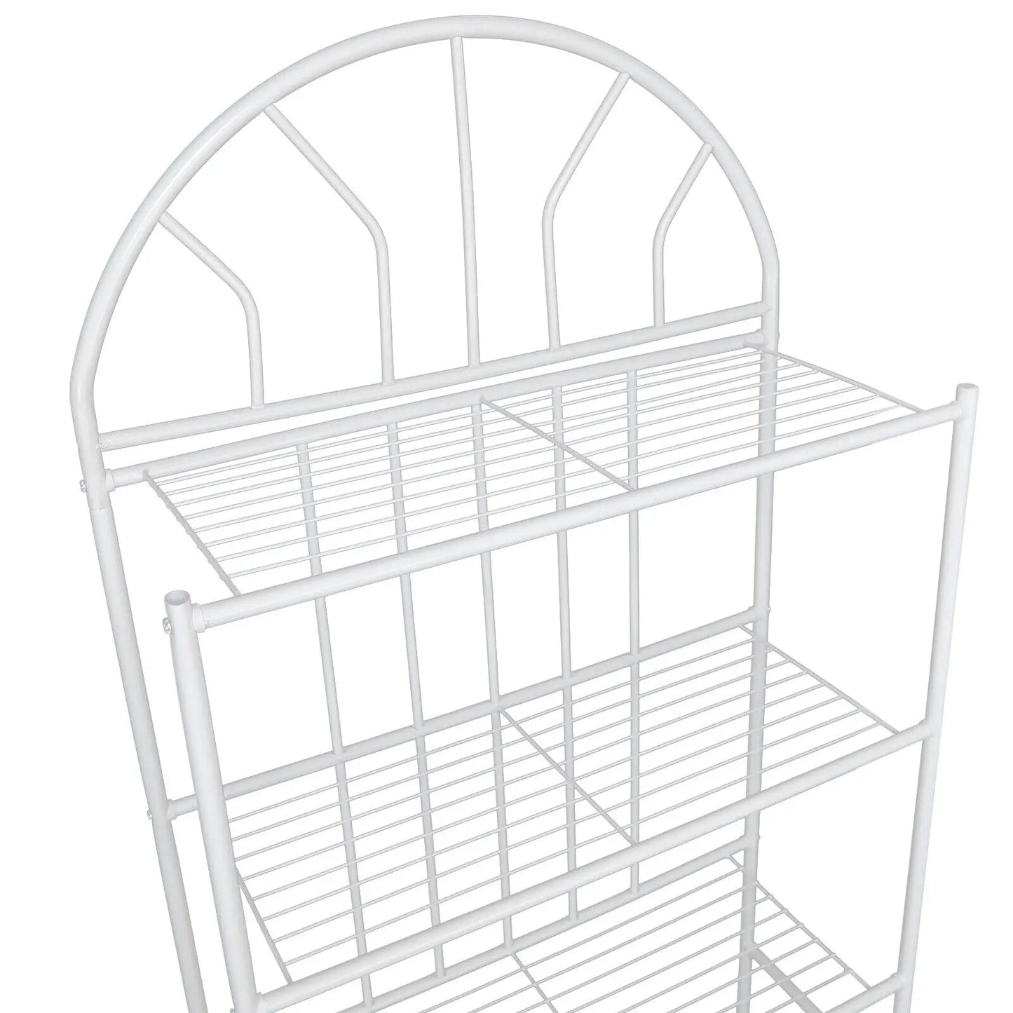 White 3-Tier Toilet Shelf Bathroom Towel Rack Metal Organizer Shelf Over Freestanding Storage For Bathroom