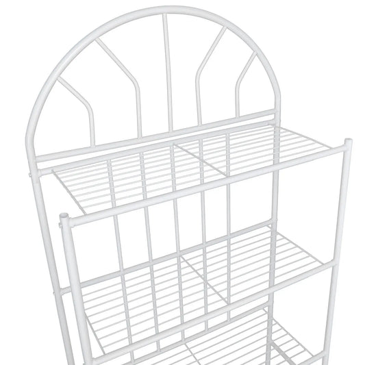 White 3-Tier Toilet Shelf Bathroom Towel Rack Metal Organizer Shelf Over Freestanding Storage For Bathroom