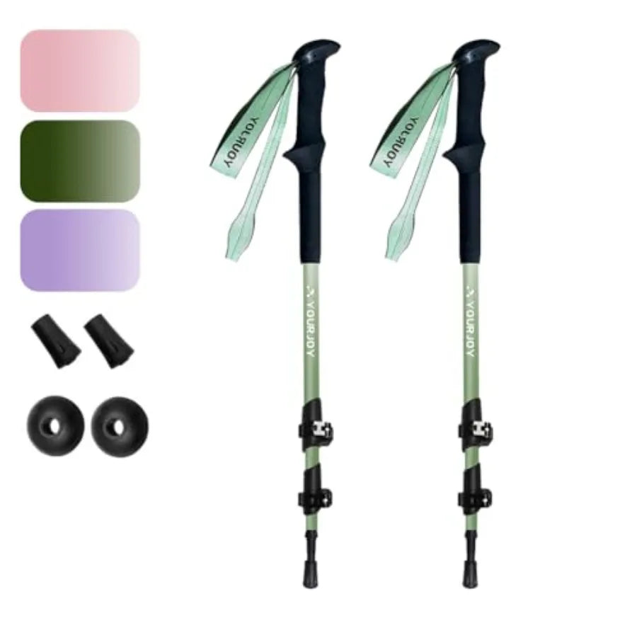 Adjustable Lightweight Hiking Poles Set . Trekking Poles for Hiking, Backpacking & Outdoor Adventures