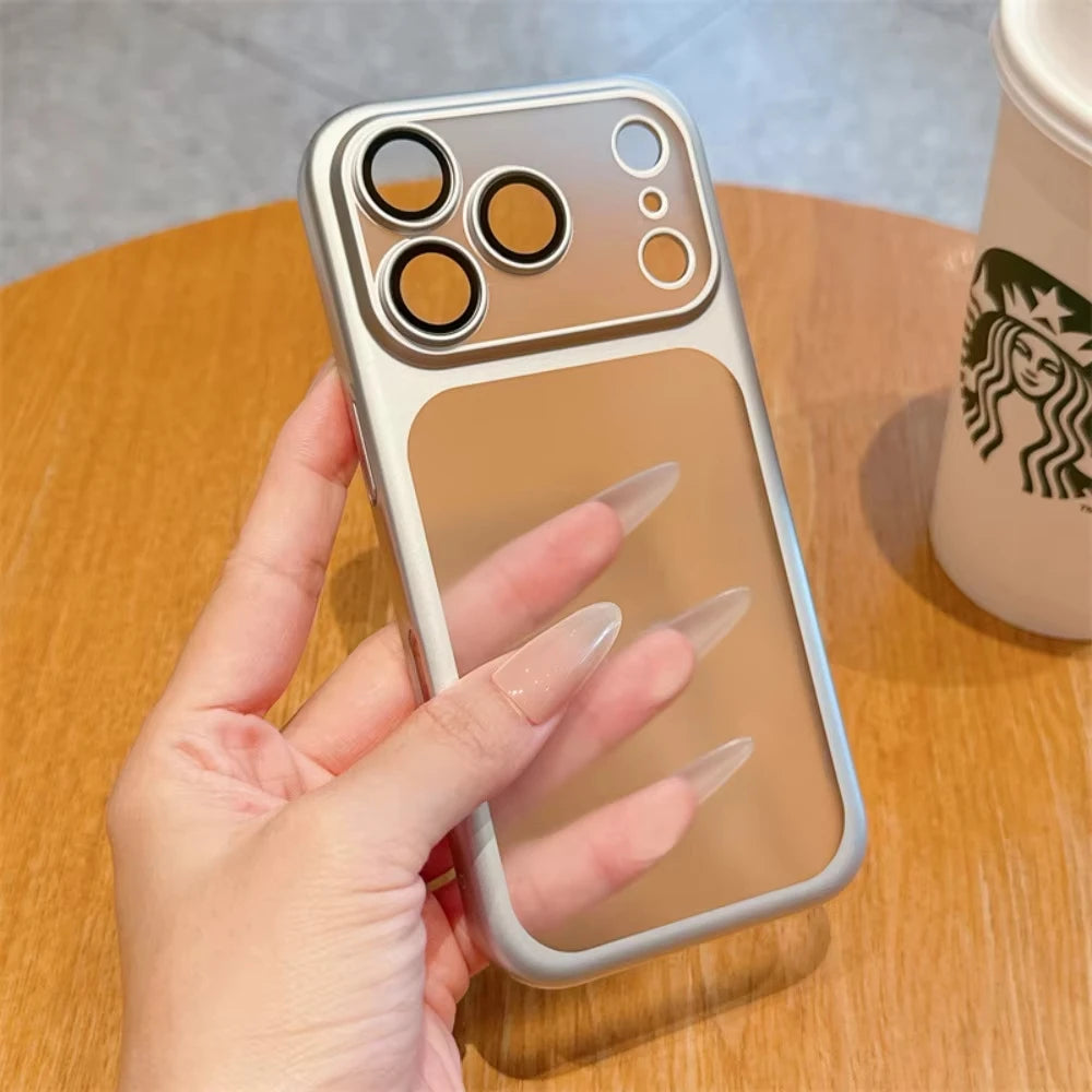 Luxury Clear Matte Phone Case with Camera Protection