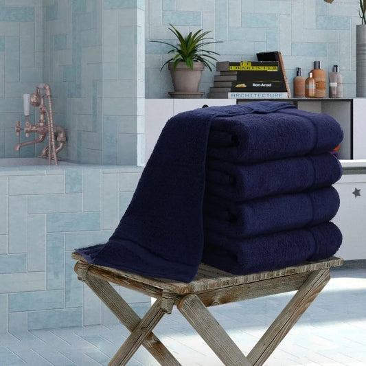 Turkish Cotton Bath Towel Set 4 Pieces 750 GSM Extra Thick