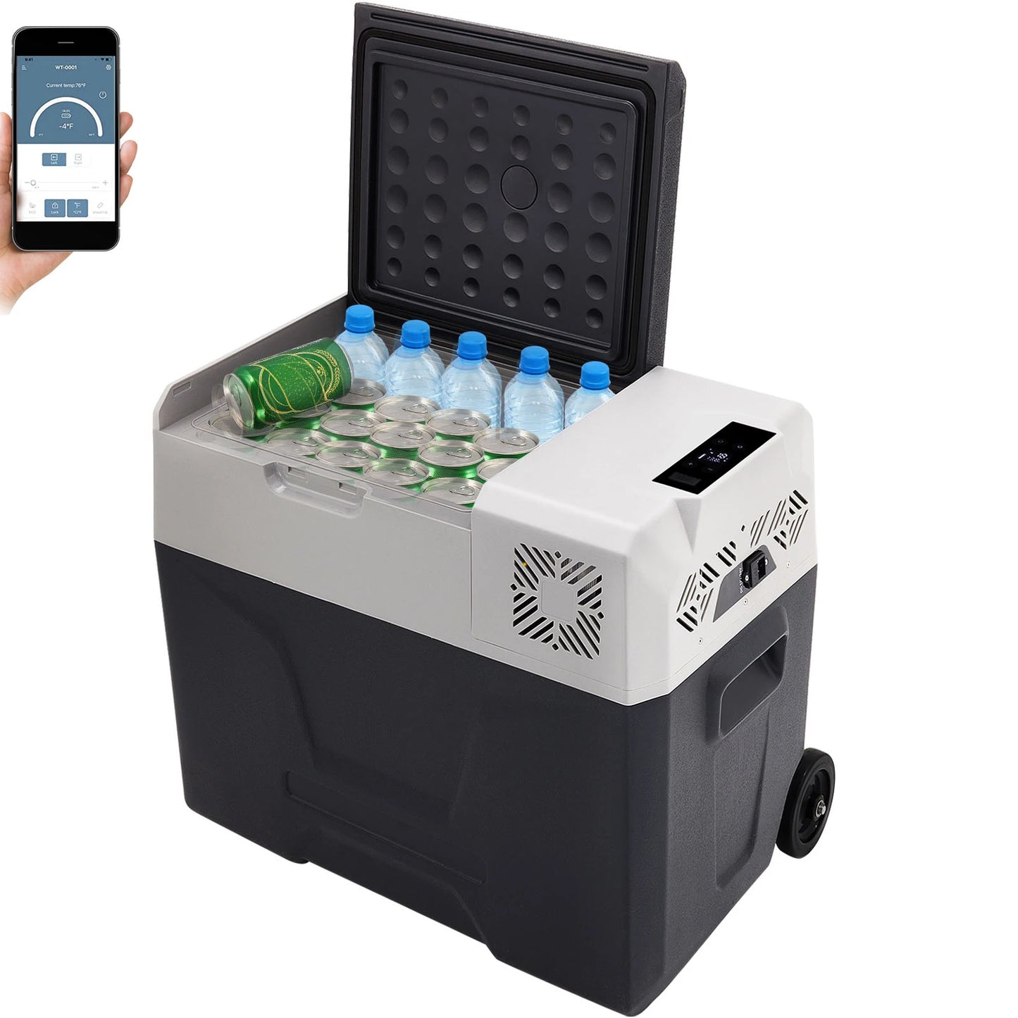 SucceBuy 15–55L Portable Electric Cooler. Compressor Refrigerator Freezer for Car, RV, Camping, Travel, Truck & Outdoor Adventures