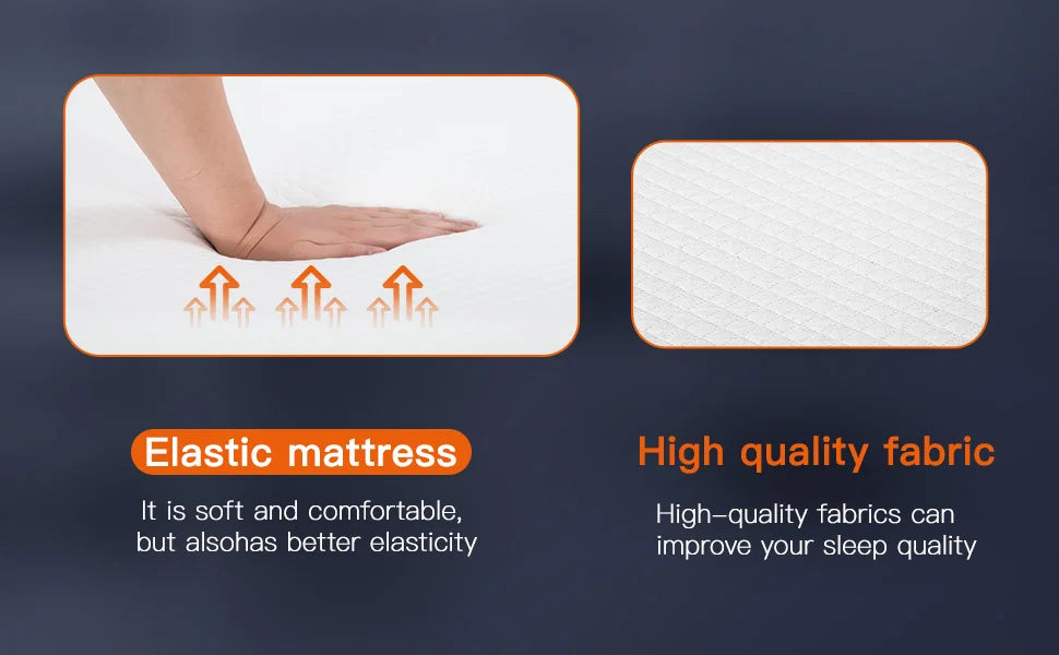 8 inch Twin Mattress Gel Memory Foam Mattress for Cool Sleep Pressure Relief Medium Firm Mattresses CertiPUR-US Certified/Bed-in
