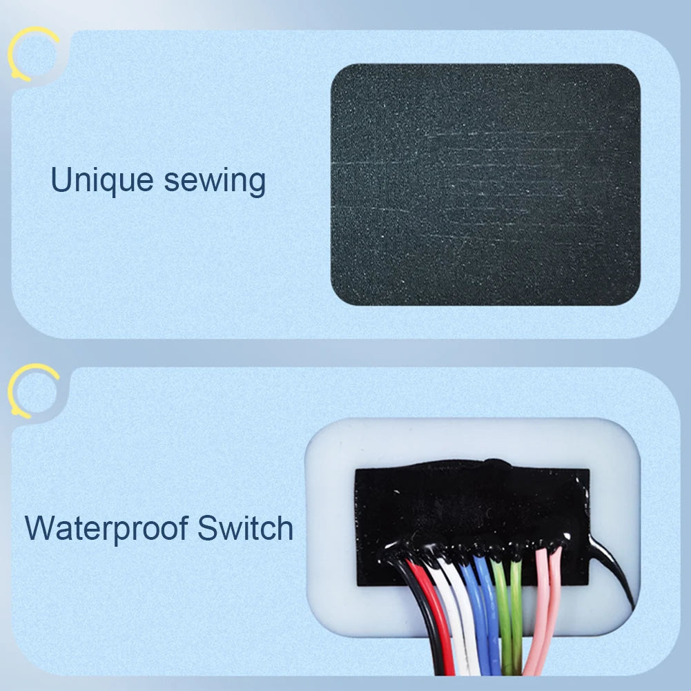 5V USB Clothes Heater Pad With 3 Gear Adjustable Temperature DIY Electric Heating Sheet Heating Warmer Pad For Vest Jacket