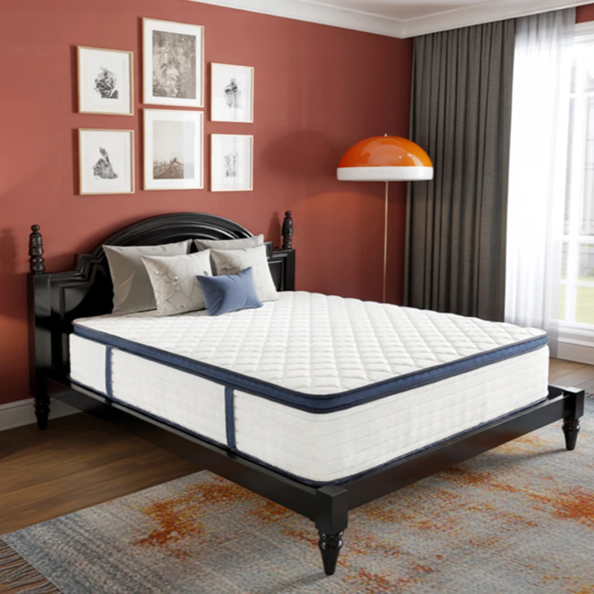 Queen Size Hybrid Mattress 10 12 14 Inch Pressure Relief