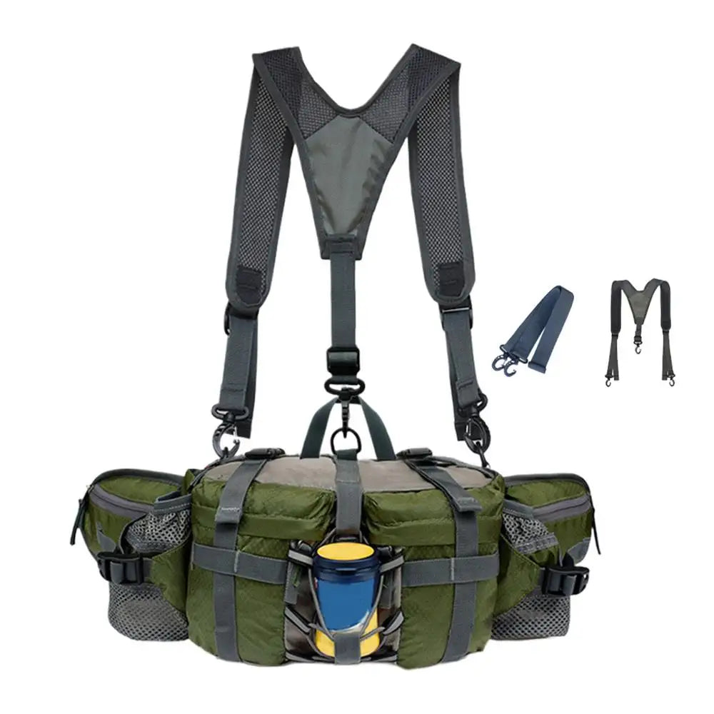 Hiking Hydration Waist Pack with Dual Water Bottle Holders