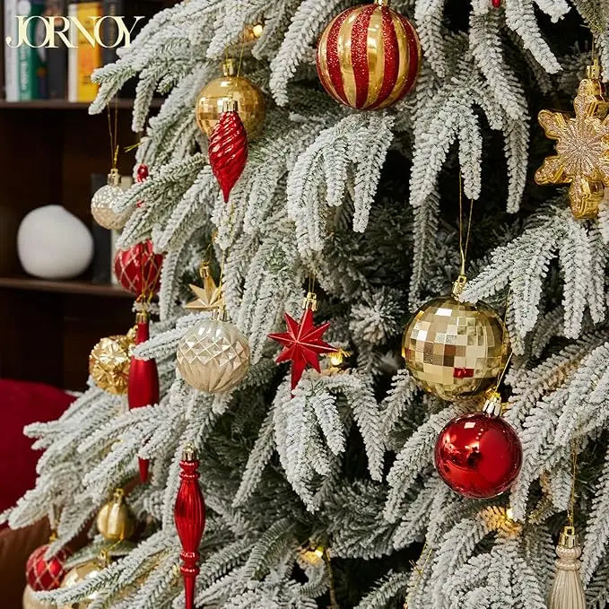 190ct Christmas Tree Ornament Shatterproof Christmas Ornaments Balls Sets Decorations for Xmas Tree Decorative Hanging Baubles