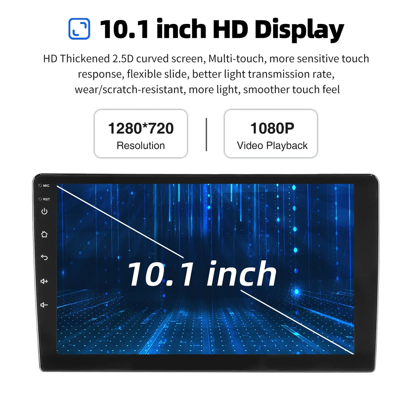ESSGOO Android 14 Car Stereo  2 DIN Touchscreen with Wireless CarPlay, Android Auto, GPS Navigation & Bluetooth