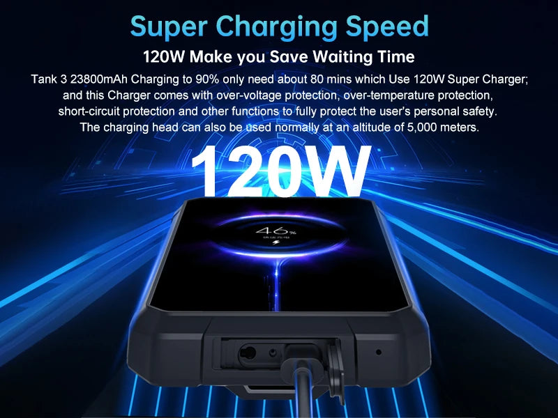 8849 Tank 3 Rugged 32GB 512GB 23800mAh Android14 120W Charger Dimensity 8200 5G 200MP 120Hz Outdoor Light  GPS Dual SIM