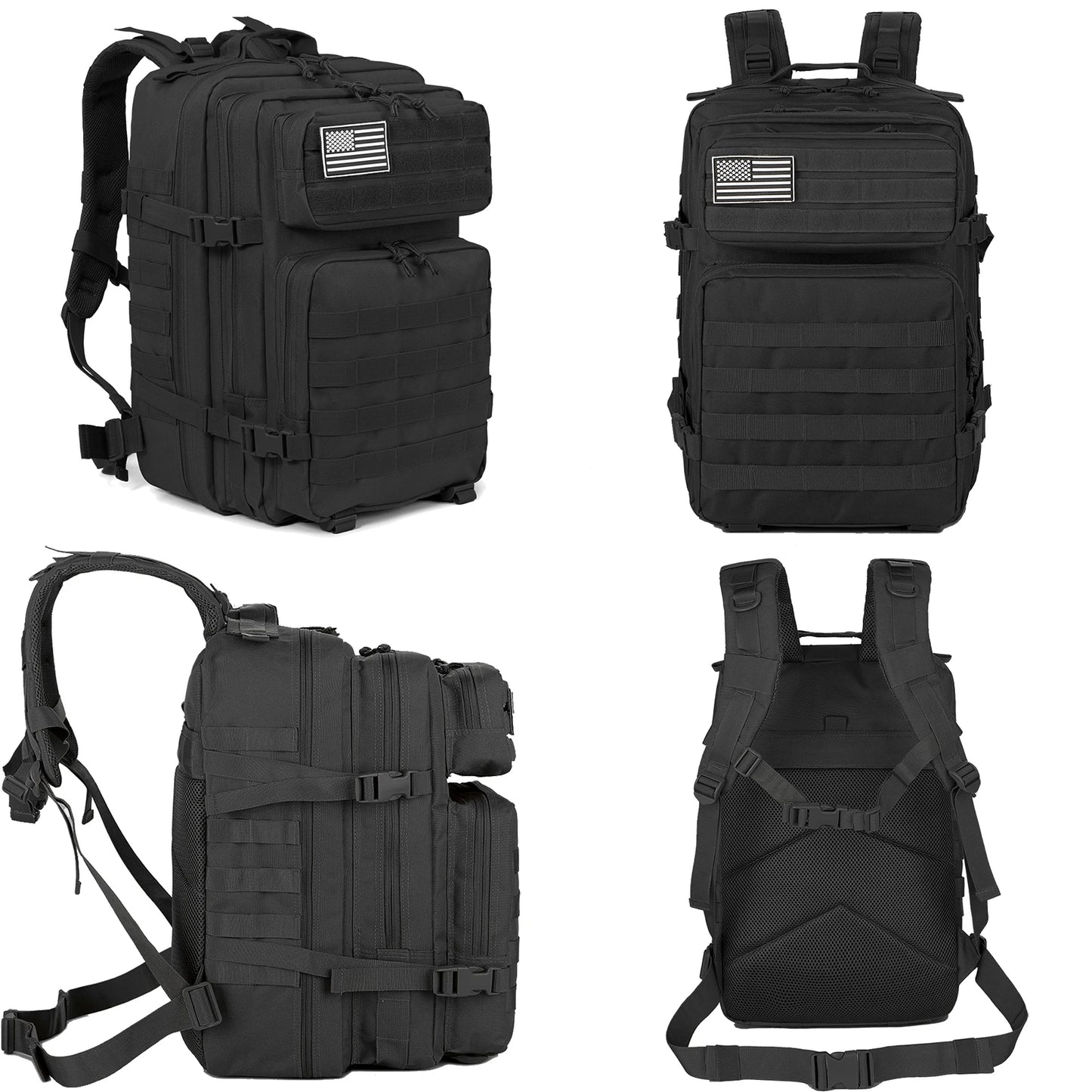 45L Tactical Hiking Backpack – Large Capacity 3-Day Outdoor Adventure Pack