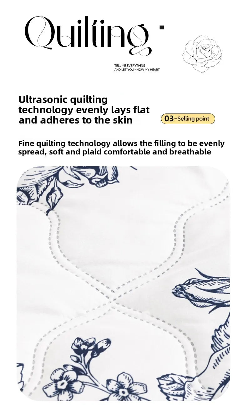 Floral Style Duvet Summer Thin Quilt Skin-friendly Bedspread Air Conditioning Blanket edredones Adults Kids Room Comforter Quilt