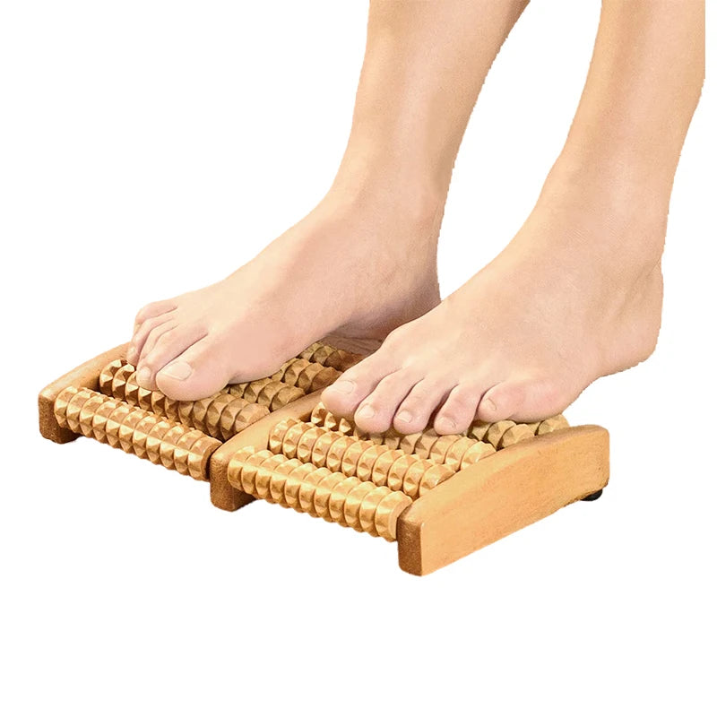 Wooden Foot Massage Roller Relieves Fatigue Foot Pain and Plantar Fasciitis Plantar Muscle Relaxation Tool Releases Lymph