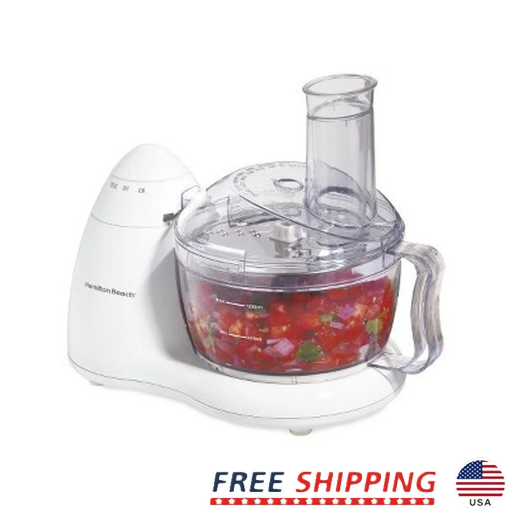 Compact 8 Cup Food Processor 300W Stainless Chopping Blade
