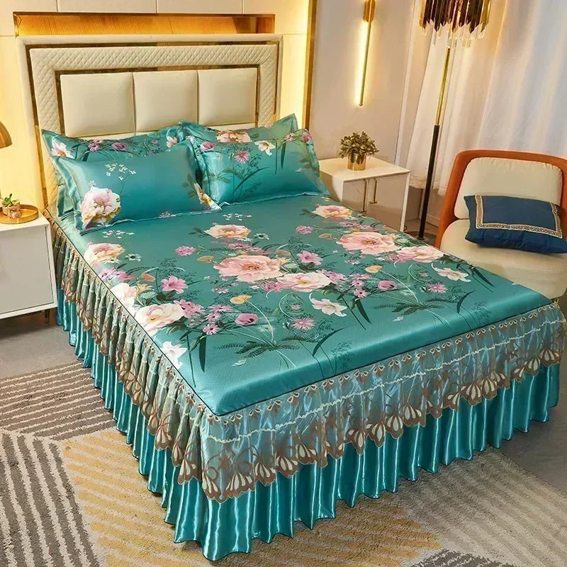3-Piece Elegant Patterned Bedspread Set