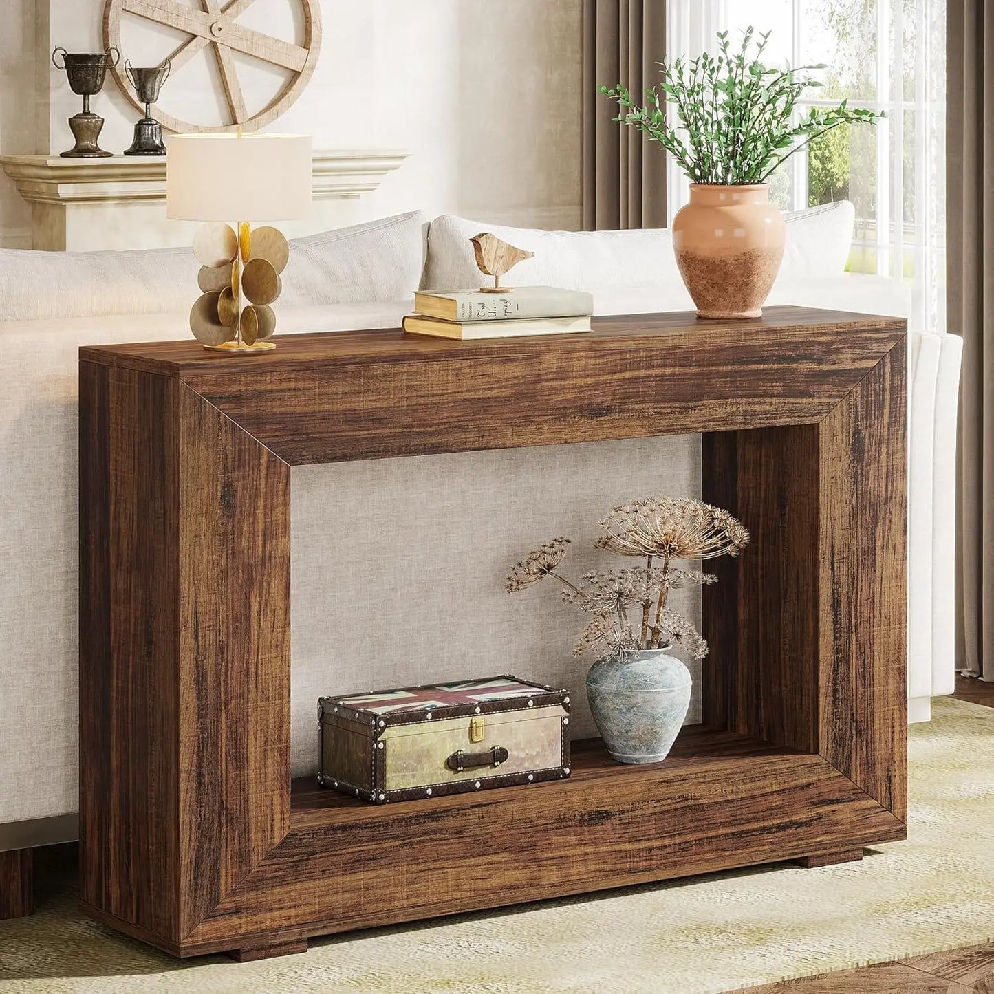 LITTLE TREE Console Table with Storage Space in the Entrance Area for Entrance, Hallway, Living Room
