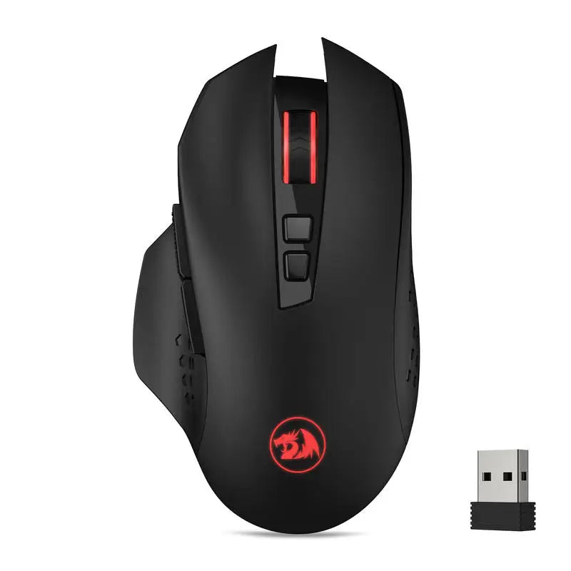 Redragon M656 Gainer Wireless Gaming Mouse, 4000 DPI 2.4GHz Ergonomic Optical Mouse with Programmable Buttons for PC, Laptop & Mac