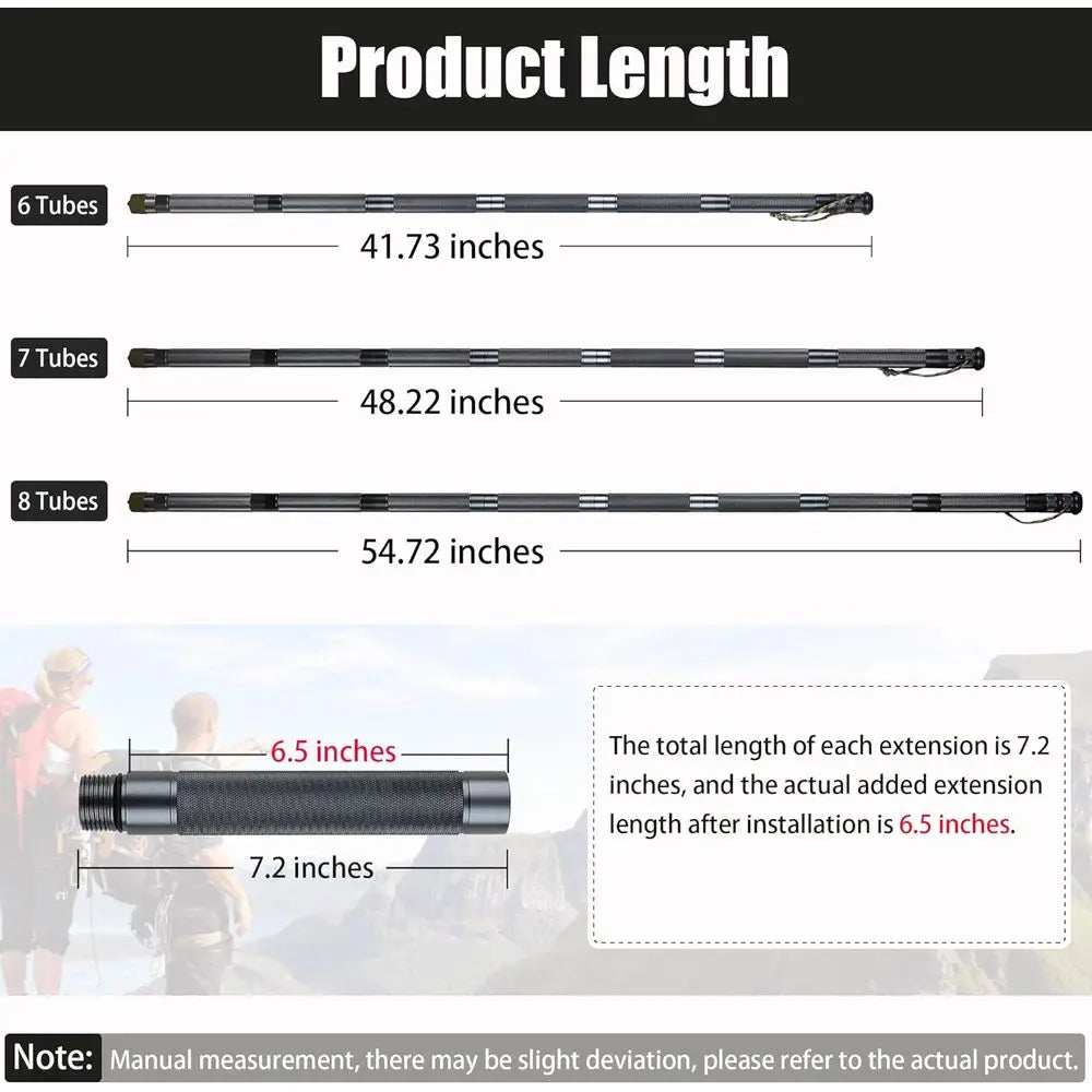 7-in-1 Tactical Walking Stick for Survival Hiking – Adjustable Outdoor Trekking Pole