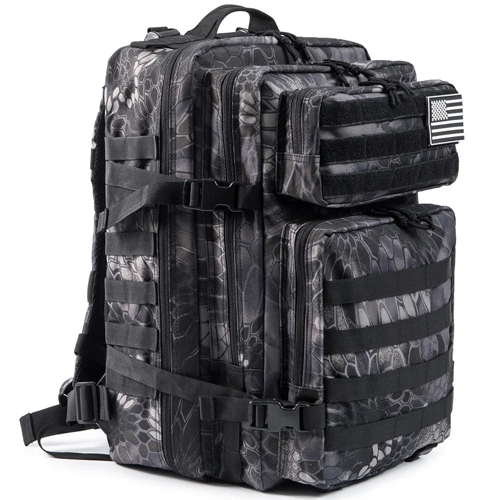45L Tactical Hiking Backpack – Large Capacity 3-Day Outdoor Adventure Pack