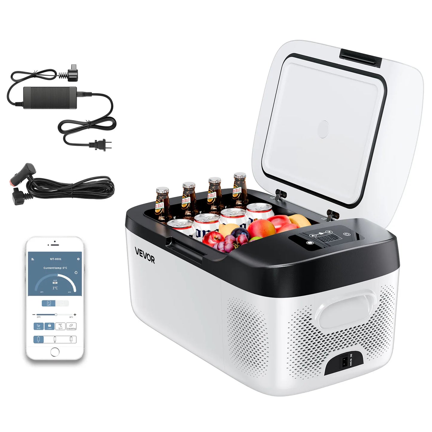 SucceBuy 15–55L Portable Electric Cooler. Compressor Refrigerator Freezer for Car, RV, Camping, Travel, Truck & Outdoor Adventures