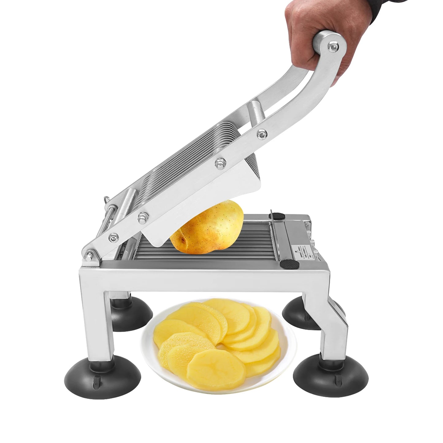 10mm Thickness Manual Cutter Commercial Cutting Machine Stainless Steel Slicer Tool With 4 Suction Cups