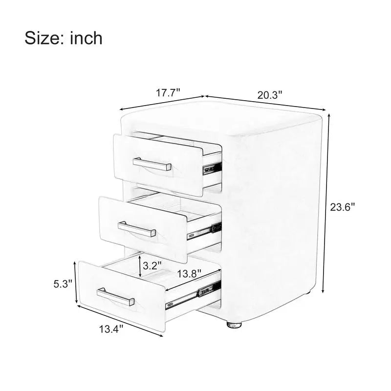 Queen Size Velvet Upholstered Platform Bed Set with Vertical Channel Tufted Headboard and 2 Nightstands with 3 Drawers, Pink