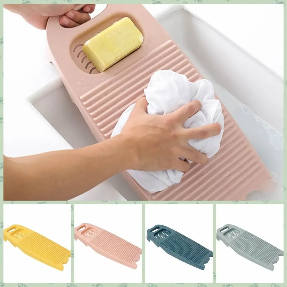 Heavy-Duty Plastic Washboard for Hand Washing Clothes, Delicates, Baby Clothes & Travel Laundry