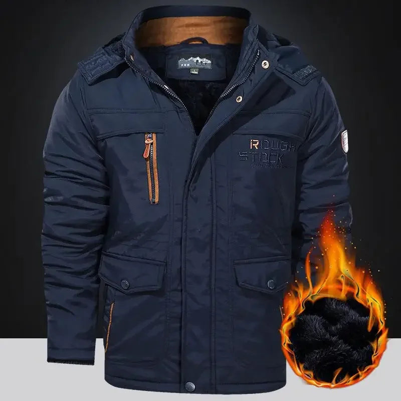 Men’s Winter Fleece Lined Outdoor Parka Jacket