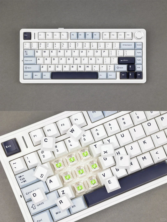 AULA F75 Wireless Mechanical Gaming Keyboard .Bluetooth, 2.4G & Wired RGB Keyboard with Hot-Swappable Keys