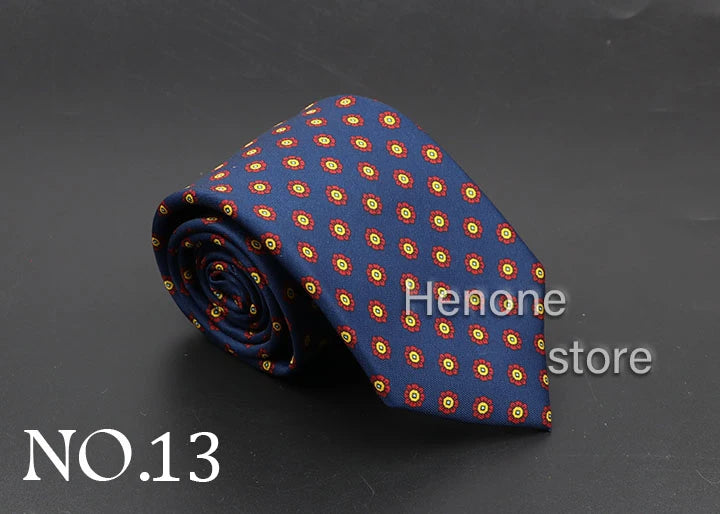 Luxury Floral & Paisley Men’s Silk Necktie .Wedding & Business Tie