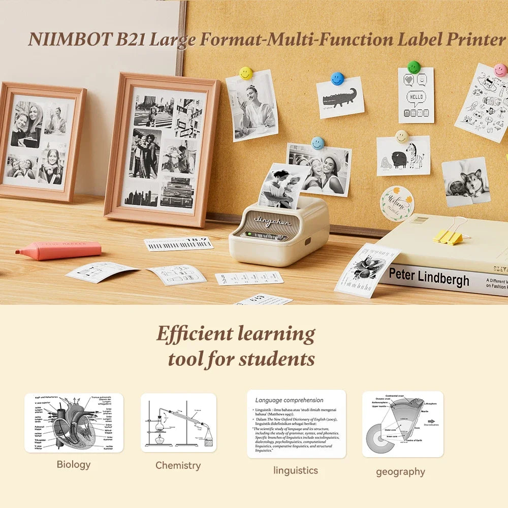 Niimbot B21 Portable Thermal Label Printer for Home Office & Small Business