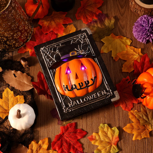 Halloween Pumpkin LED Night Light | Spooky Eerie Ambient Home Décor Gift