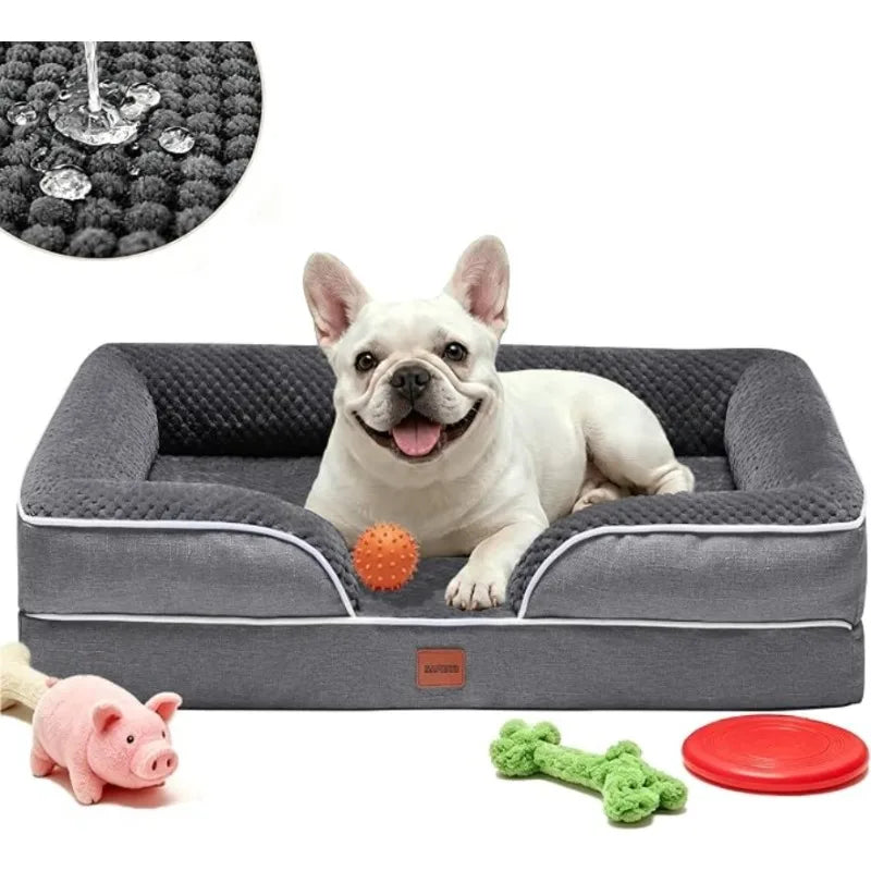 Orthopedic Dog Bed for Small & Medium Dogs – Removable Washable Cover