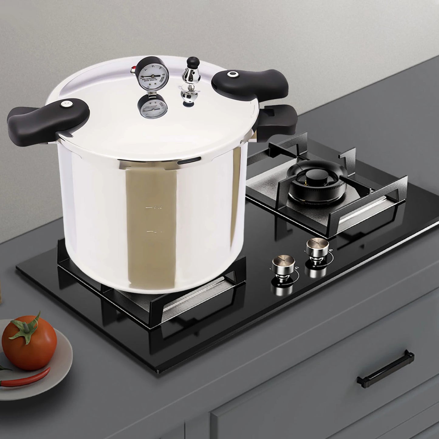 22L Heavy Duty Aluminum Pressure Cooker & Canner