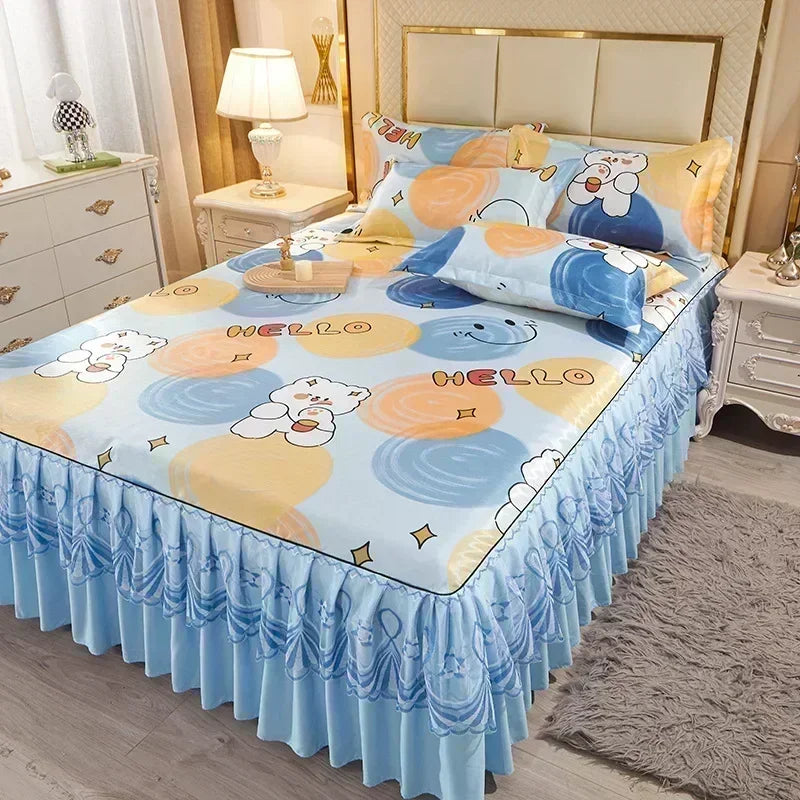 3-Piece Elegant Patterned Bedspread Set